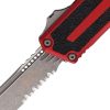 Microtech Auto Scarab II OTF Red Handle Serrated