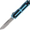 Microtech Auto Scarab II OTF Turquoise Serrated