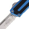Microtech Auto Scarab II OTF Blue Stonewash Serrated