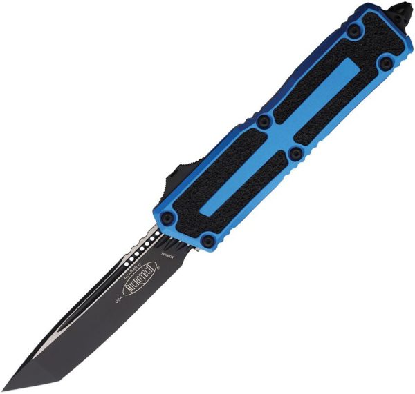 Microtech Auto Scarab II OTF Gen III - Blue Two-Tone M390MK
