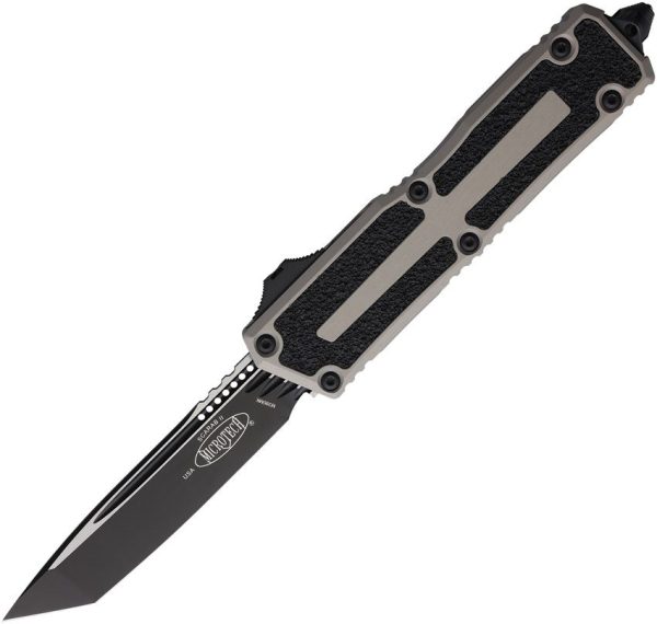 Microtech Auto Scarab II OTF Tanto - Gray Aluminum