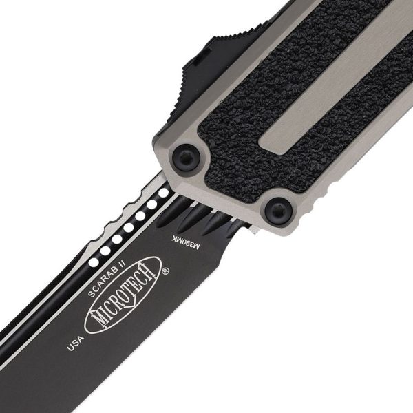 Microtech Auto Scarab II OTF Tanto - Gray Aluminum