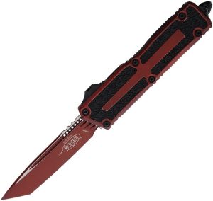 Microtech Auto Scarab II OTF - Weathered Crimson