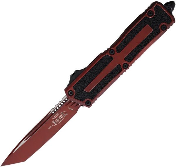 Microtech Auto Scarab II OTF - Weathered Crimson