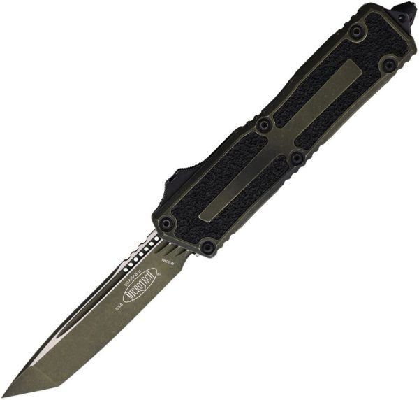 Microtech Auto Scarab II OTF - Weathered Grenade Green