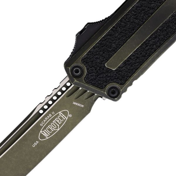 Microtech Auto Scarab II OTF - Weathered Grenade Green