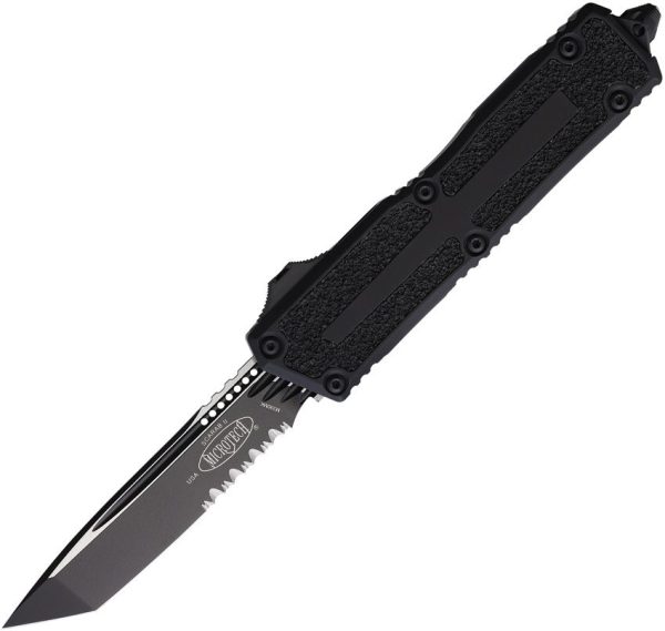 Microtech Auto Scarab II OTF Serrated - Black