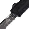 Microtech Auto Scarab II OTF Serrated - Black