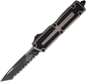 Microtech Auto Scarab II OTF Gray Serrated Tanto