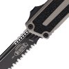 Microtech Auto Scarab II OTF Gray Serrated Tanto