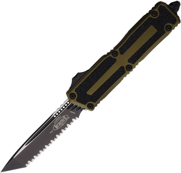 Microtech Auto Scarab II OTF OD Green Tanto Knife