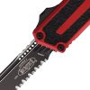 Microtech Auto Scarab II OTF Red Serrated Tanto