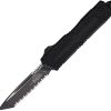 Microtech Auto Scarab II OTF Black Serrated Tanto