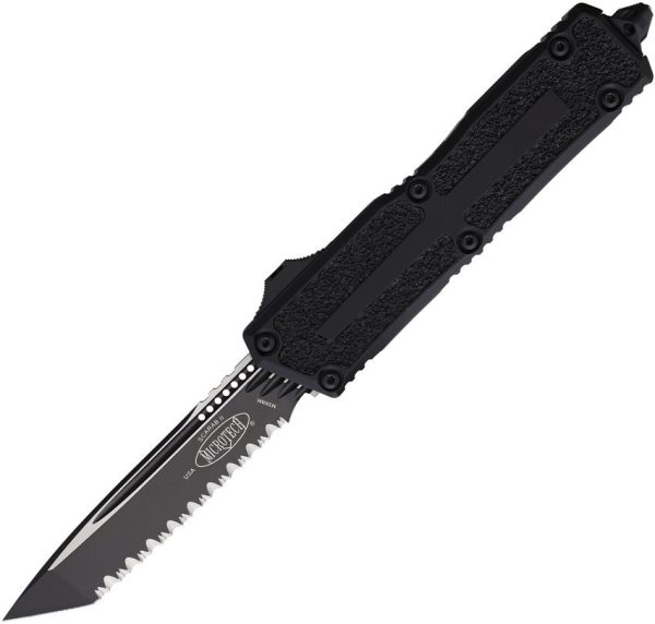 Microtech Auto Scarab II OTF Black Serrated Tanto