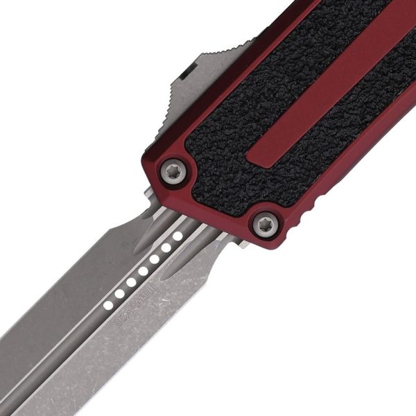 Microtech Auto Scarab II OTF Merlot Apocalyptic Dagger
