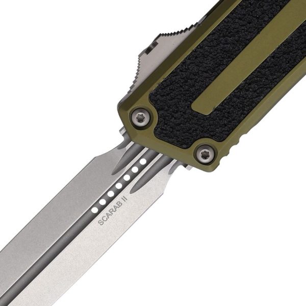 Microtech Auto Scarab II OTF Stonewash OD Green