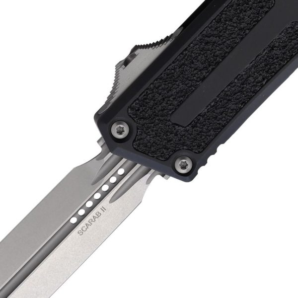 Microtech Auto Scarab II OTF Dagger Stonewash