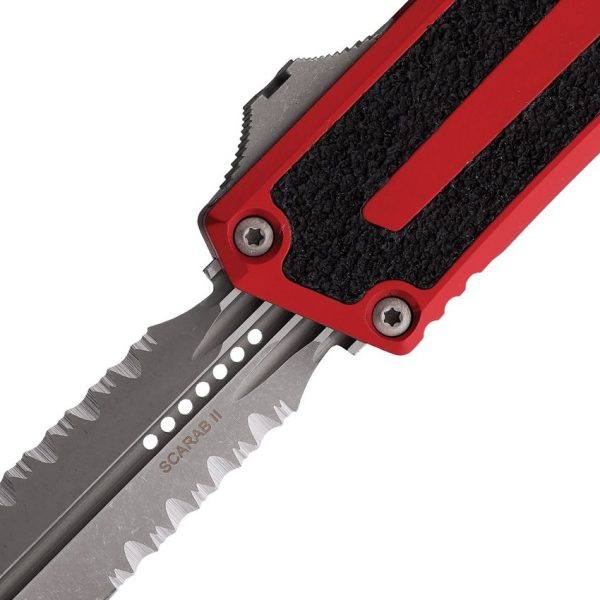 Microtech Auto Scarab II OTF Red M390MK Double Edge