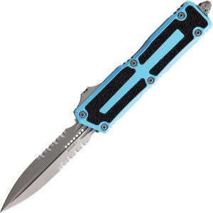 Microtech Auto Scarab II OTF Turquoise M390MK Double Edge