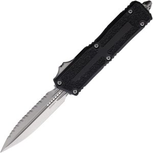 Microtech Auto Scarab II OTF Black Fully Serrated