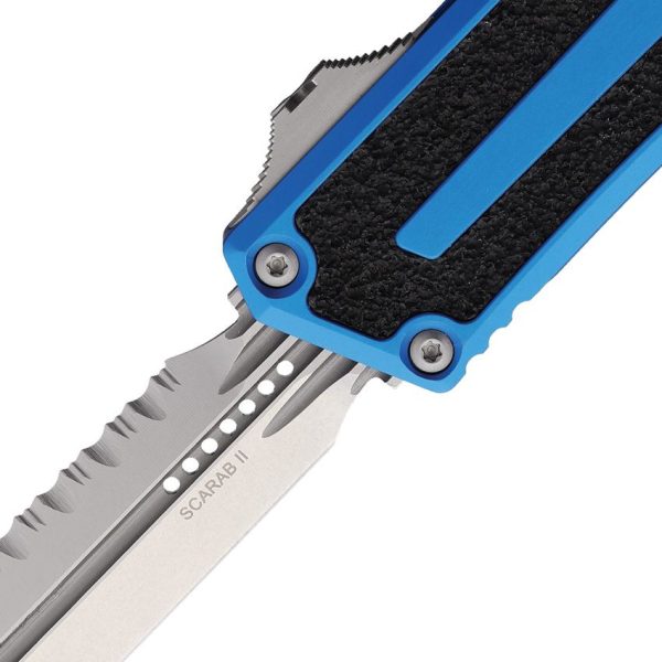 Microtech Auto Scarab II OTF Blue Stonewash M390MK