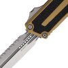 Microtech Auto Scarab II OTF Tan Stonewash Serrated