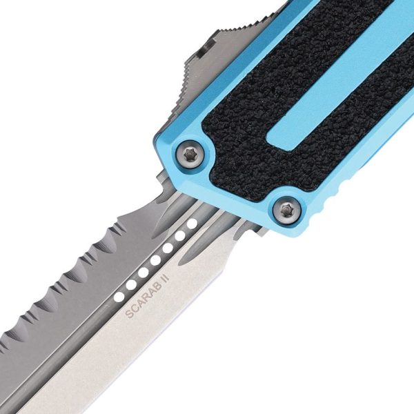 Microtech Auto Scarab II OTF Turquoise Stonewash