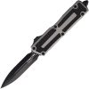 Microtech Auto Scarab II OTF Double Edge Gray Handle