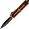 Microtech Auto Scarab II OTF Orange Handle Black Blade