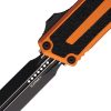 Microtech Auto Scarab II OTF Orange Handle Black Blade