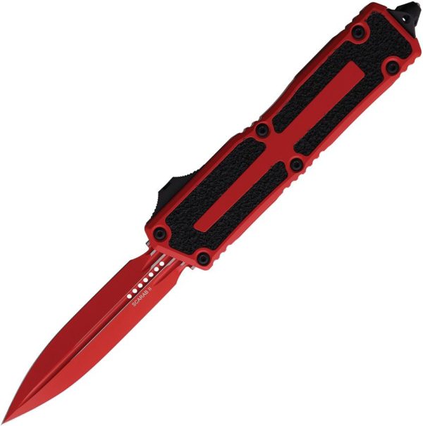 Microtech Auto Scarab II OTF Red Cerakote Premium Steel