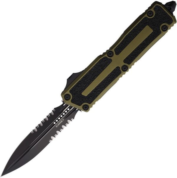 Microtech Auto Scarab II OTF - OD Green Aluminum
