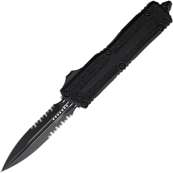 Microtech Auto Scarab II OTF Double Edge - Black