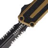Microtech Auto Scarab II OTF - Tan Aluminum Handle