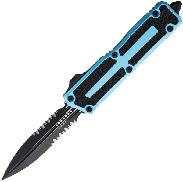 Microtech Auto Scarab II OTF - Turquoise Aluminum