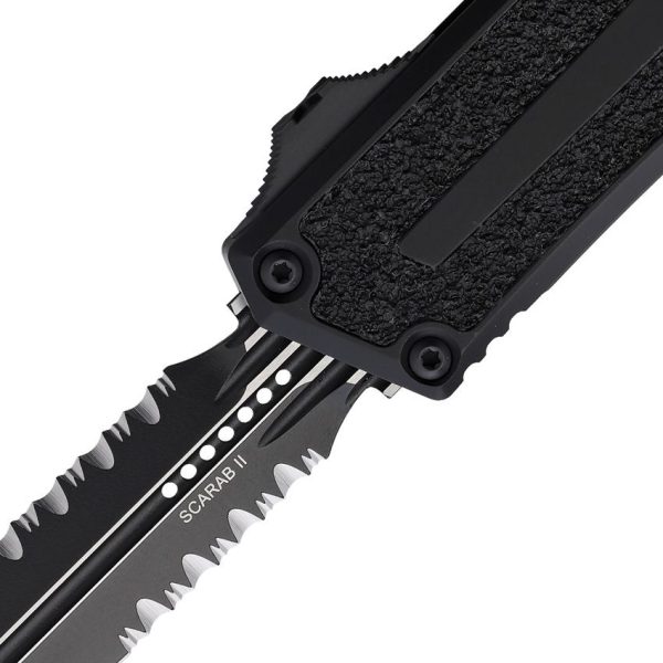Microtech Auto Scarab II OTF Double Edge - Black