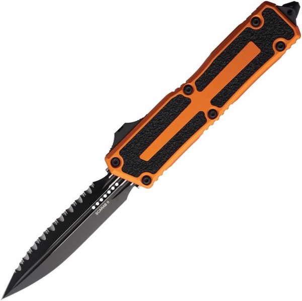 MCT12803OR.jpg Microtech Auto Scarab II OTF D/E Gen III - Orange