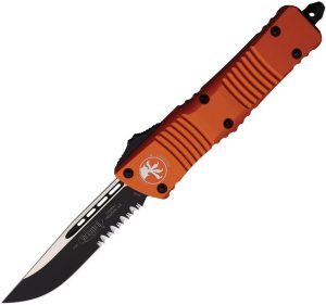 MCT1432OR.jpg Microtech Combat Troodon S/E OTF Orange Serrated