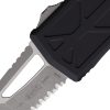 Microtech Auto Exocet OTF Serrated Stonewash - Black