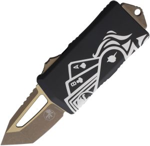 Microtech Exocet OTF Dead Man's Hand - Bronze