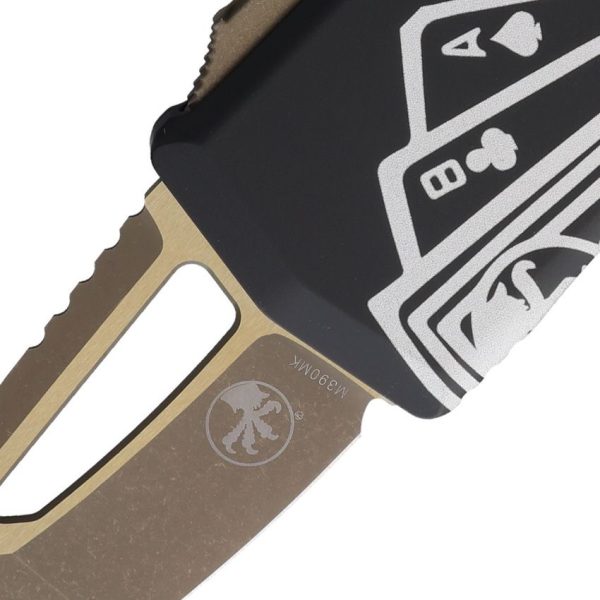 Microtech Exocet OTF Dead Man's Hand - Bronze