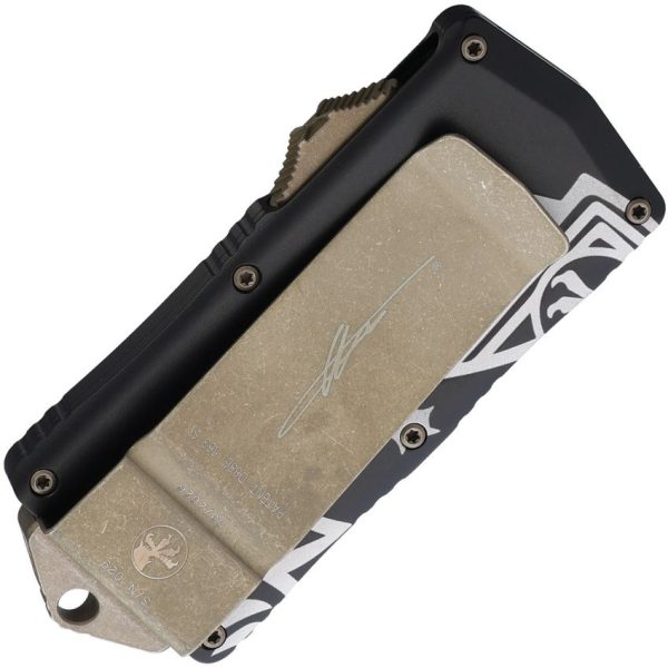 Microtech Exocet OTF Dead Man's Hand - Bronze