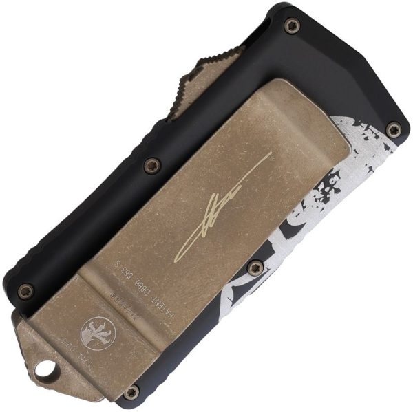 Microtech Exocet OTF Molon Labe Signature - Bronze
