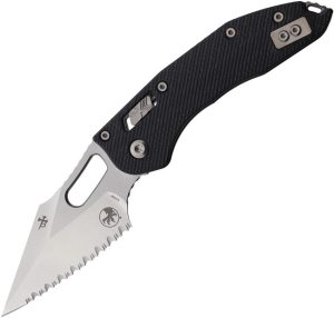 Microtech Stitch S/E Ram Lok Serrated - Black G10