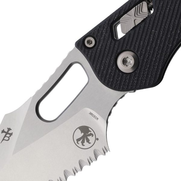 Microtech Stitch S/E Ram Lok Serrated - Black G10