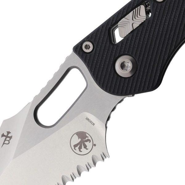 Microtech Stitch S/E Ram Lok Partially Serrated Blade Knife