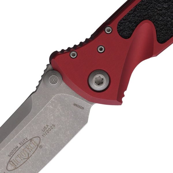 Microtech Socom Elite S/E Merlot Handle Apocalyptic Blade