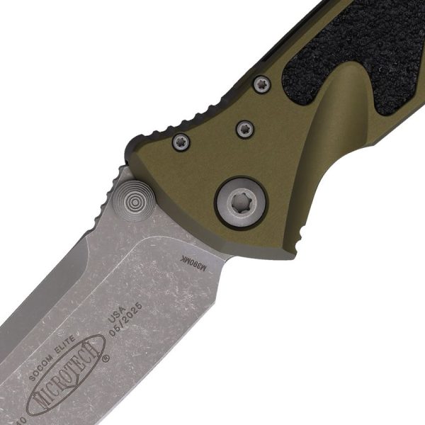 Microtech Socom Elite OD Linerlock - Apocalyptic M390