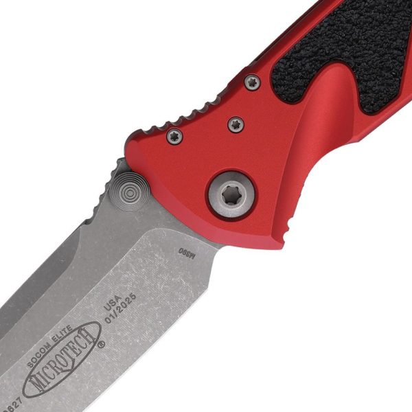 Microtech Socom Elite Red Tanto Linerlock - Apocalyptic