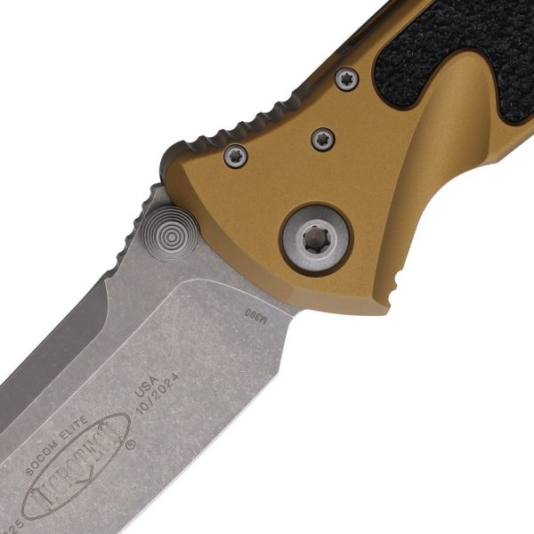 Microtech Socom Elite Tan Tanto Linerlock - Apocalyptic